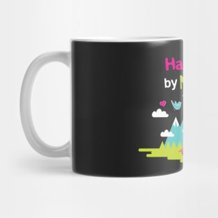 Hiking T-Shirt: Happy By Nature Mug